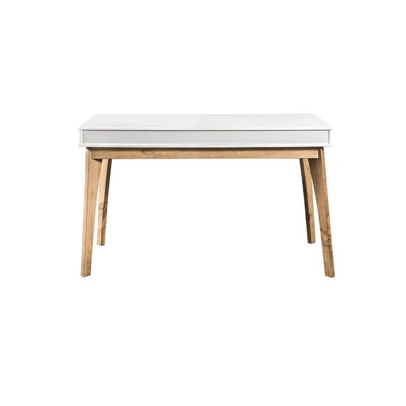Escritorio Linea Metro - Blanco/Miel en Multicolor - Escritorios, Uruguay | La Cueva Muebles, vista 7