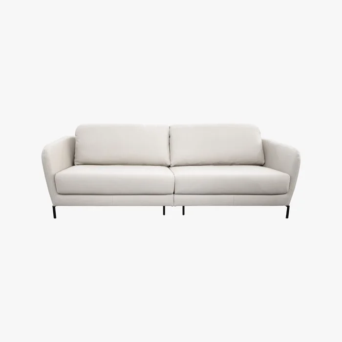 Sofá JASPER BLANCO 3 CUERPOS en cognac o offwhite - Sillones y sofás, Uruguay | Viasono, vista 2