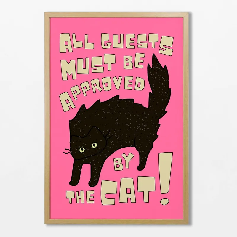 All guest must be approved by The Cat en Rosa - Láminas, Uruguay | La Cuadrería
