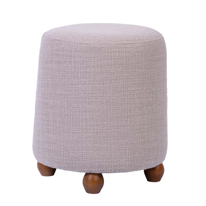 Puff Tela-y-madera Natural-beige Nox Beige en Beige - Sillones y sofás, Uruguay | Divino, vista 2