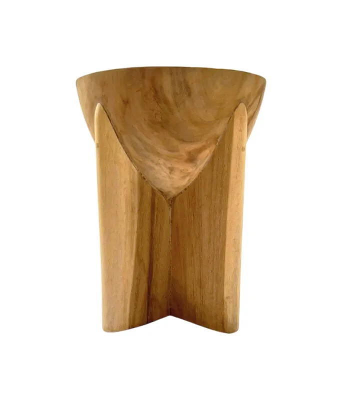 BANCO ZARAH 35DIAMx45CM H en Madera natural - Butacas, banquetas y puffs, Uruguay | Vinibel