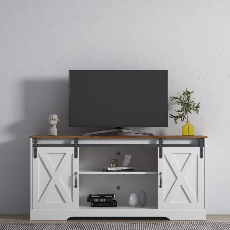 Rack de tv Ohio en Blanco - Muebles para TV, Uruguay | La Cueva Muebles