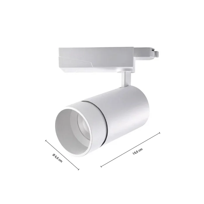 Track Light LED Zoom Blanco Dimerizable 20W Luz Cálida en Blanco - Lámparas colgantes, Uruguay | Serlux, vista 4