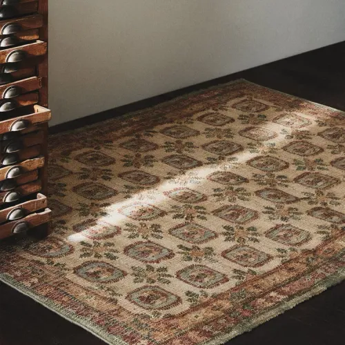 ALFOMBRA EFECTO VINTAGE YUTE - Alfombras, Uruguay | Zara Home