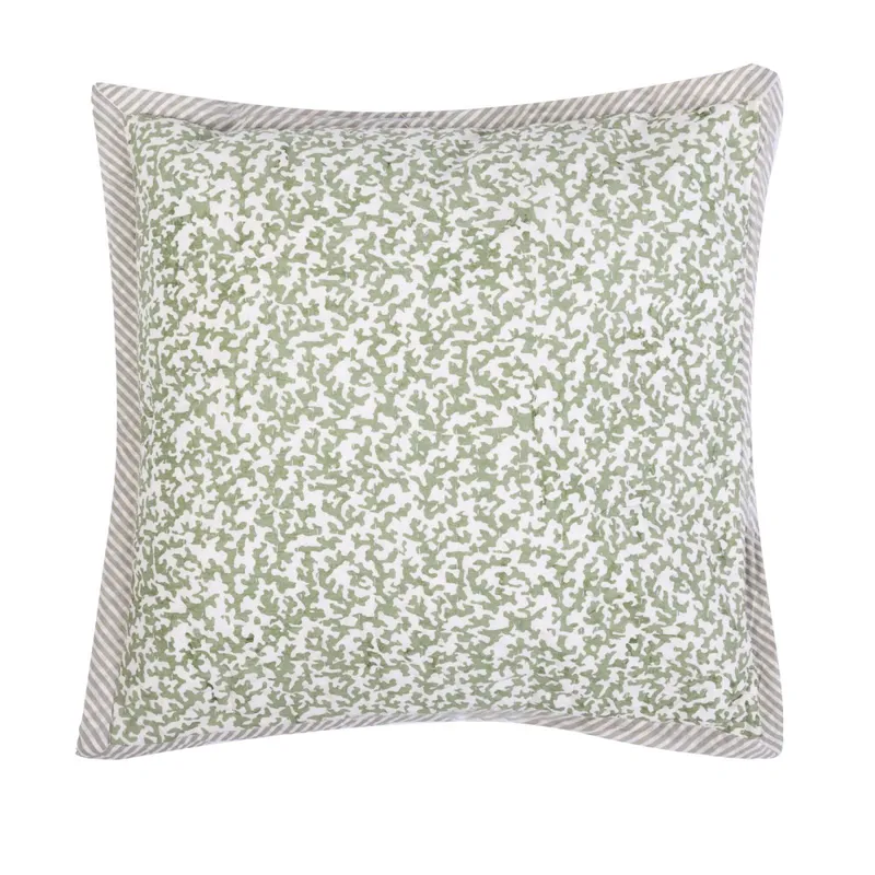Almohadón Algodon Verde Alloa en Verde - Textiles, Uruguay | Divino