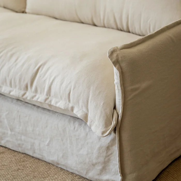 Sillón Elsa 220 lino tiza en tiza - Sillones y sofás, Uruguay | De Arcos, vista 5