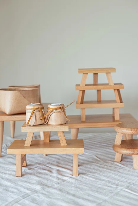 Candelabros peque x 2 (doble cuero) en Madera natural - Velas y Portavelas, Uruguay | Dreams On Time, vista 8