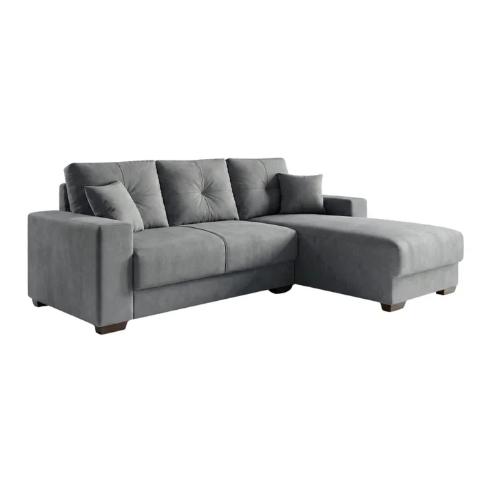 Sillón 3 cuerpos con Chaise Izquierdo - Toronto - Gris Grafito en Gris - Sillones y sofás, Uruguay | Ecowood, vista 2
