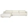 Sillón C/chaise 3 Cuerpos Cuero-100-natural Blanco Romeo Tp2 Grano Izquierdo en Blanco - Sillones y sofás, Uruguay | Divino, vista 2 de 5
