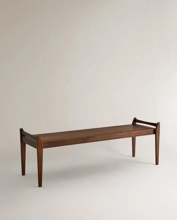 BANCO LARGO MADERA en Madera natural - Butacas, banquetas y puffs, Uruguay | Zara Home, vista 3