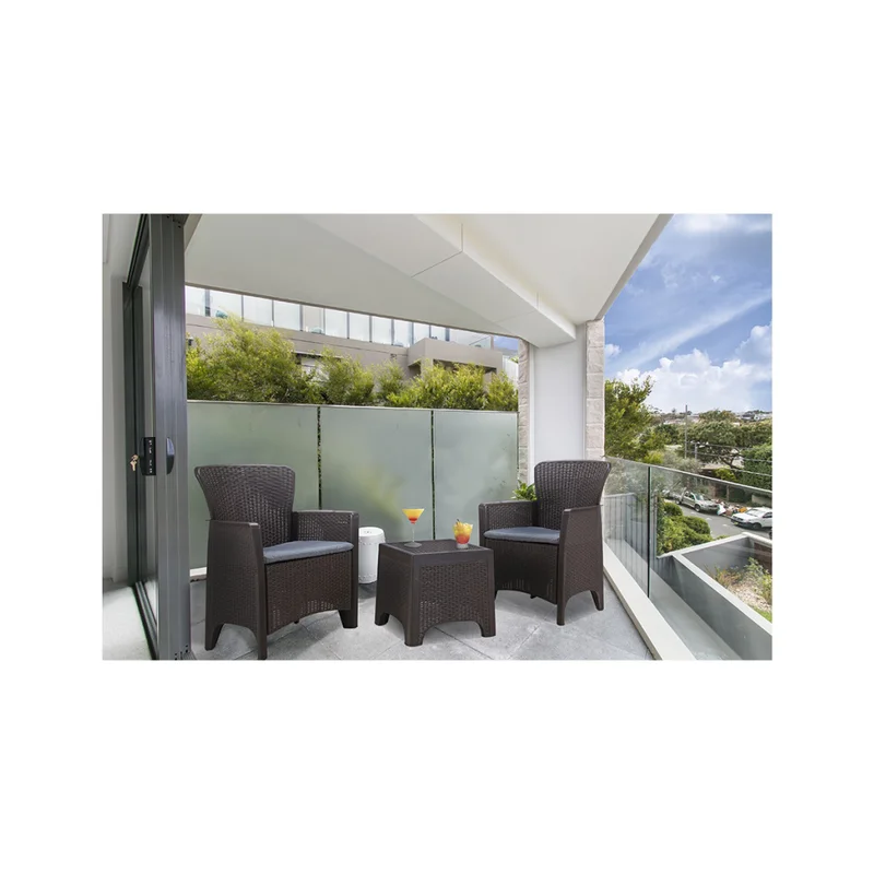 Set Exterior (2+1) Marrón Polipropileno Cadiz en Marrón - Muebles para el exterior, Uruguay | Divino, vista 5