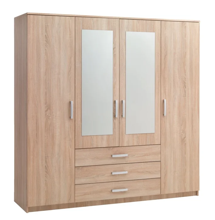 Armario VELLERUP 200x200 combi roble en Madera natural - Roperos y placares, Uruguay | JYSK