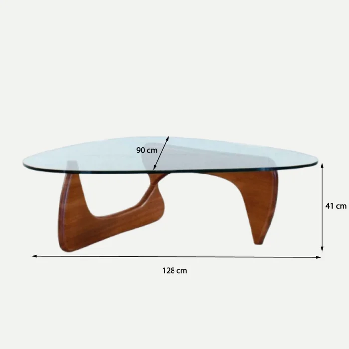 Mesa Noguchi - Nogal en Marrón - Mesas de living, Uruguay | Walnut, vista 2