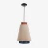 Lámpara de techo Yuvia - de algodón con acabado beige, azul y terracota en Multicolor - Lámparas colgantes, Uruguay | Kavehome, vista 1 de 5