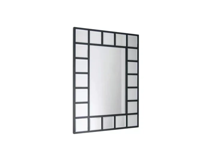 Espejo metal borde cuadriculado - Decoración de pared, Uruguay | Concetto Casa