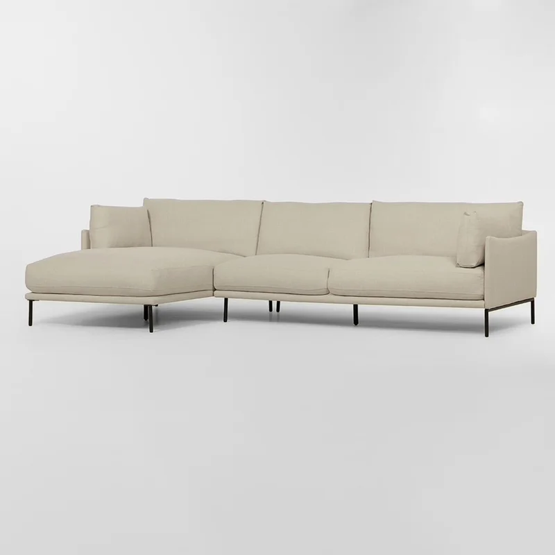 Sofá con chaise COSTA BEIGE IZQUIERDO - Sillones y sofás, Uruguay | Viasono, vista 3