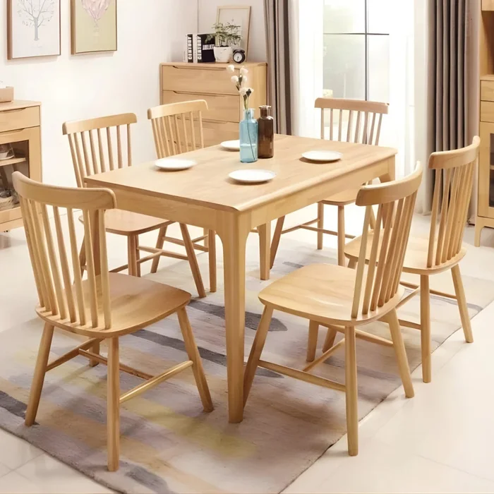 Mesa de comedor - Madera maciza 150 cm Bolonia - Línea Serena en Madera natural - Mesas de comedor, Uruguay | Ecowood, vista 4