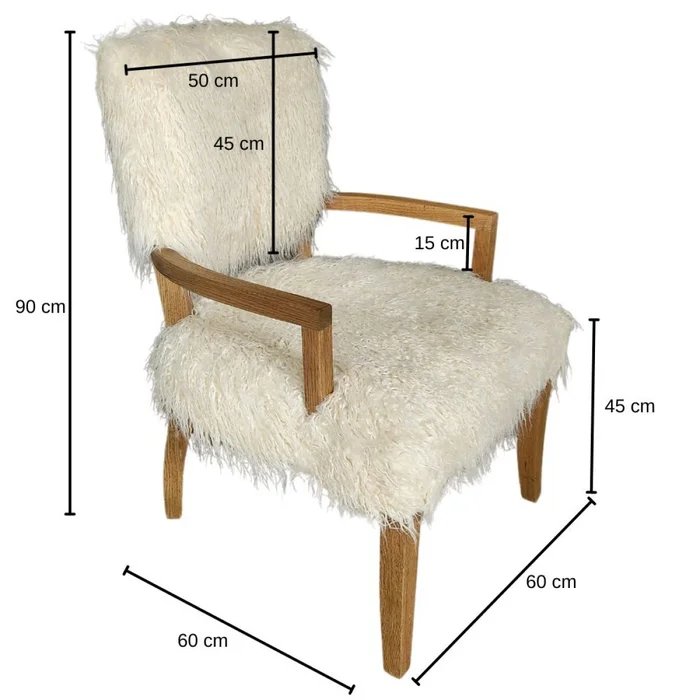 Butaca Ivory Faux en Beige - Butacas, banquetas y puffs, Uruguay | La Cueva Muebles, vista 3