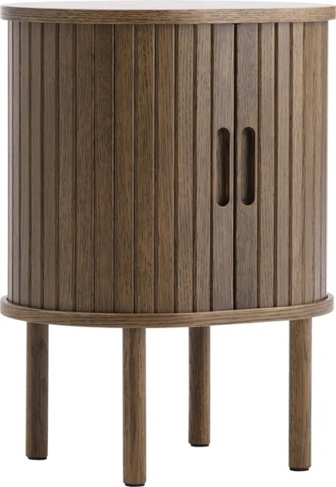 Mesa de luz LYNGVIG persiana roble oscuro en Madera natural - Mesas de luz, Uruguay | JYSK