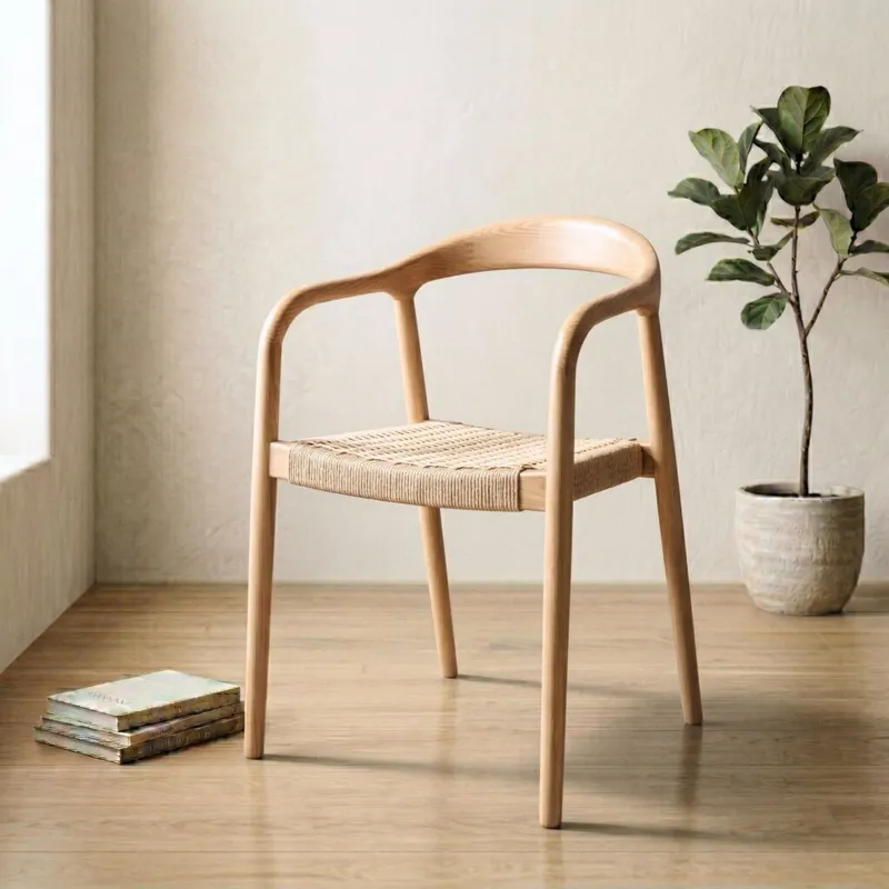 Silla de Comedor Madera natural Beige Bali - Origen en Madera natural - Sillas, Uruguay | Rústico Hogar