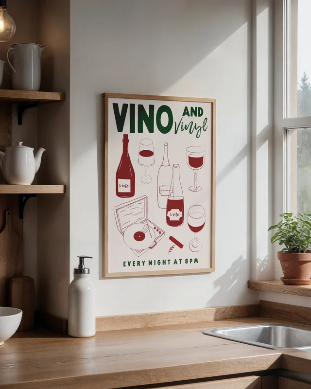 Buon Giorno & Vino en Multicolor - Láminas, Uruguay | La Cuadrería, vista 4