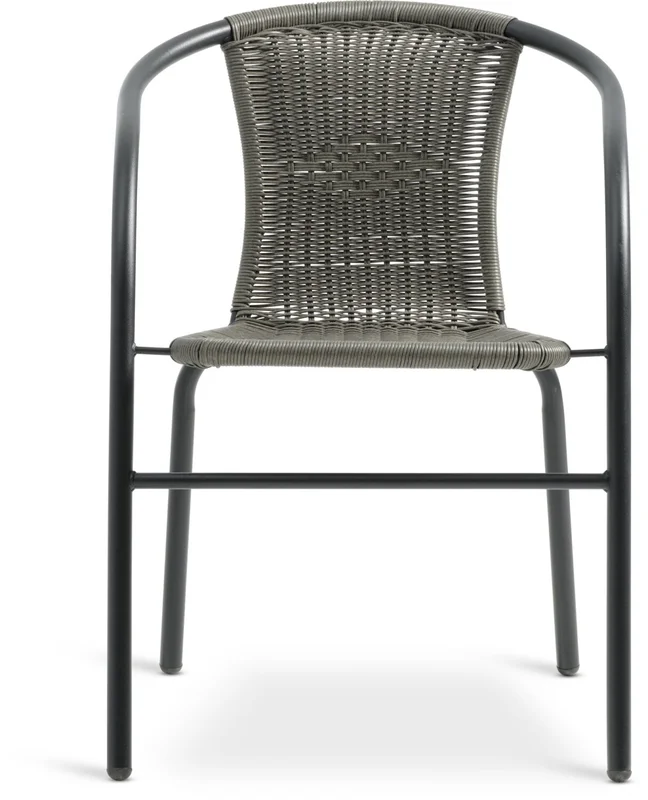 Silla apilable GRENAA gris en Negro - Muebles para el exterior, Uruguay | JYSK, vista 3
