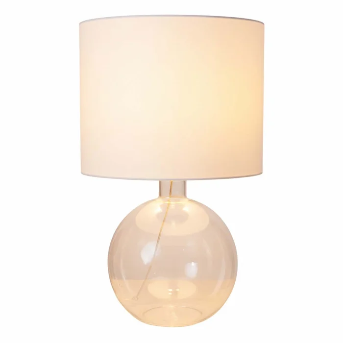 Lámpara De Mesa Ml2345 Transparente Vidrio Ml234561 en Blanco - Lámparas de mesa, Uruguay | Divino, vista 2