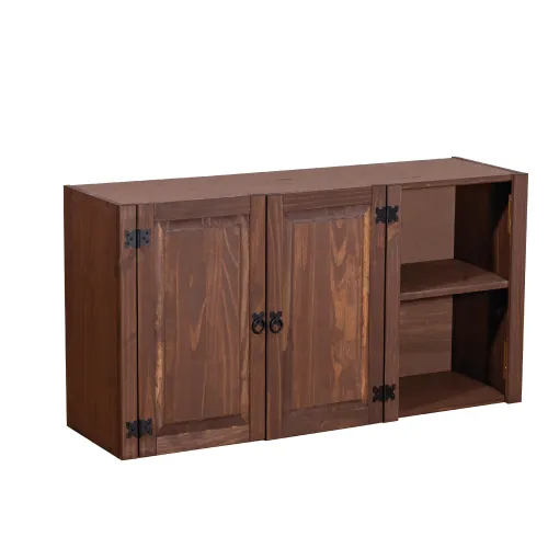 Aereo 2 Puertas 2 Estantes Linea Mexicana Mueble Cocina E978 en Madera natural - Butacas, banquetas y puffs, Uruguay | Soy Hogar