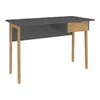 Escritorio 1 cajón Combinada con Patas en Madera - MDP - Linea Melilla en Gris - Escritorios y sillas de escritorio, Uruguay | Mulata, vista 6 de 8