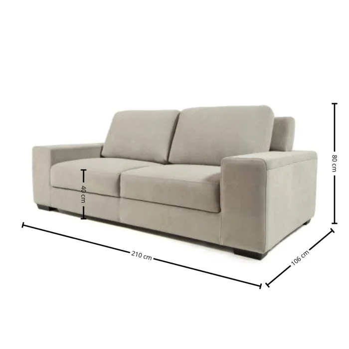 Sofá Boston - Tela Aquaclean - 2,5 cuerpos - A fabricar en Patrón - Sillones y sofás, Uruguay | Nyr, vista 5
