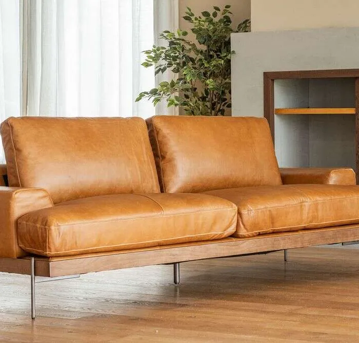 SILLON COSMOPOLITAN - CUERO ITALIANO CARAMELO en Marrón, Uruguay | La Iberica