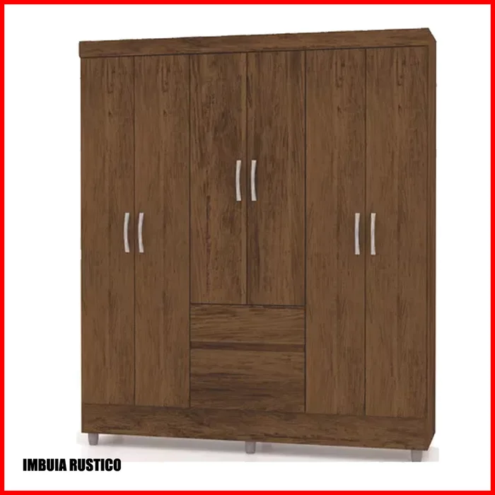 Ropero 6 puertas 2 cajones – Ideale 10091 - Roperos y placares, Uruguay | Punto Unión, vista 3