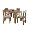 Juego De Comedor 4 Sillas Mesa Rectangular en Marrón - Mesas de comedor, Uruguay | Soy Hogar, vista 2