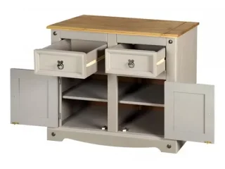Comoda 2C 2P Cera/Gris Linea Mexicana Corona en Gris - Cómodas, Uruguay | Que Sal Muebleria, vista 2