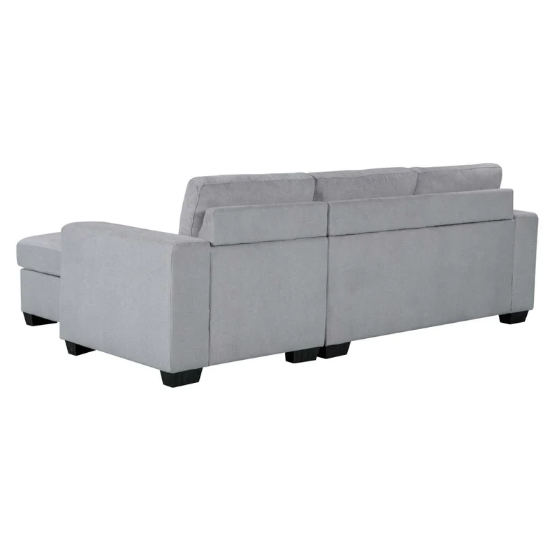 Sofá C/chaise Más De 4 Cuerpos Tela Gris Detroit en Gris - Sillones y sofás, Uruguay | Divino, vista 6