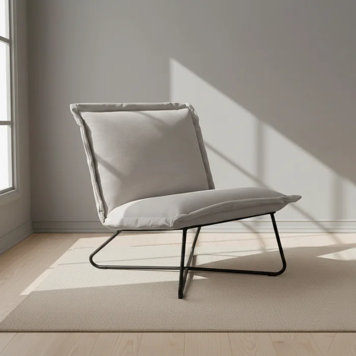 Butaca Madera-y-tela Gris Aruba en Gris - Sillones y sofás, Uruguay | Divino
