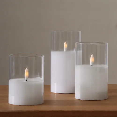 Vela Led De Vidrio - Velas y Portavelas, Uruguay | Tiendas Montevideo