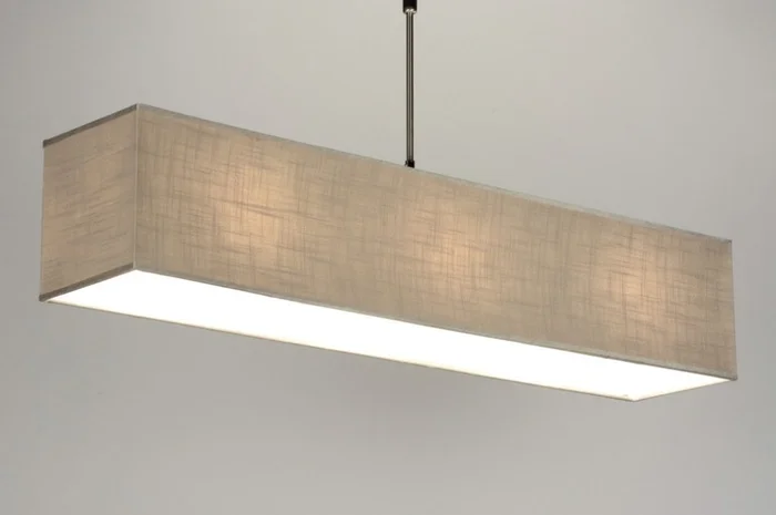 Colgante rectangular taupe en Beige - Lámparas colgantes, Uruguay | La Perla