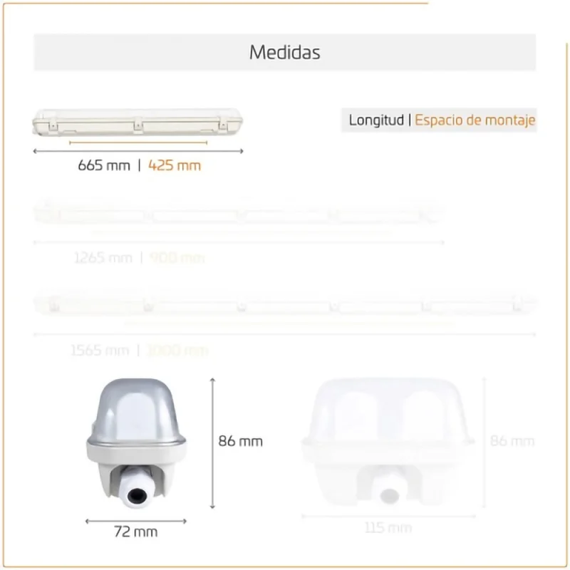 Estanco Tank simple 60 cm en Gris - Lámparas colgantes, Uruguay | Serlux, vista 5