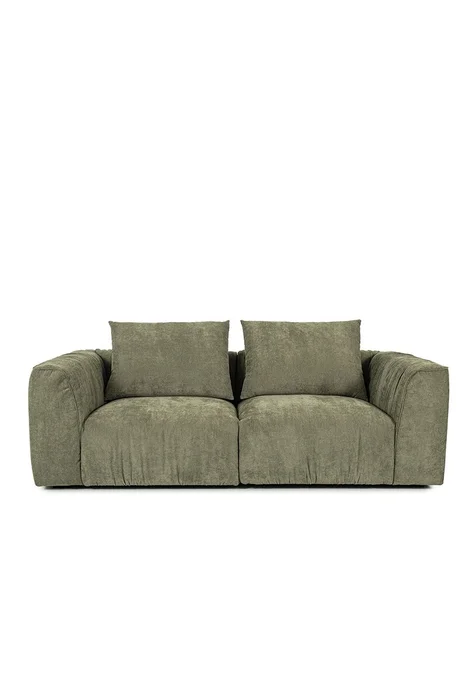 SOFA CORSO 236X105X80CM (2PIEZAS 118CM) TELA VERDE - Sillones y sofás, Uruguay | Vinibel