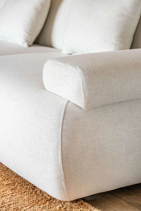 SILLON FOA - LINO ANTIMANCHAS - 3 MTS en Blanco - Sillones y sofás, Uruguay | La Iberica, vista 4