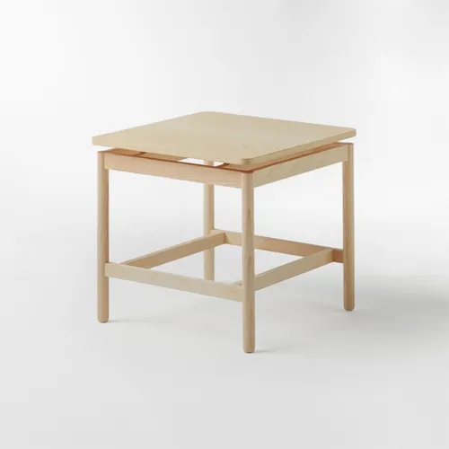 MESA DE CENTRO TRILOGIA MARRÓN CUADRADO/A en Madera natural - Mesas de comedor, Uruguay | Viasono
