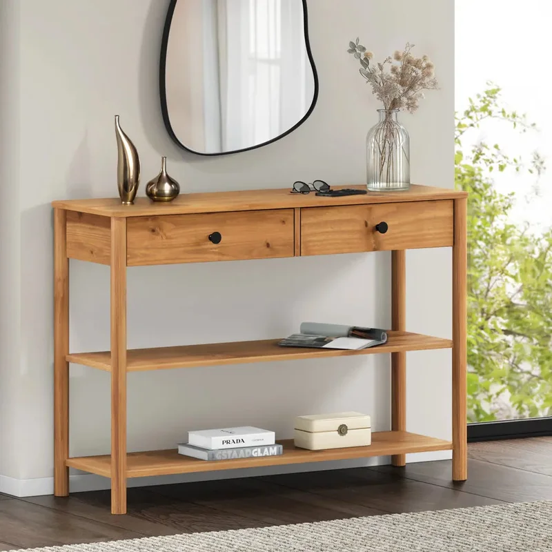 Aparador Recibidor 110CM Apama - Madera Maciza en Madera natural - Aparadores y recibidores, Uruguay | Balton, vista 7