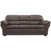 Sillon 3 cuerpos Cuero Natural - Chocolate en Marrón - Sillones y sofás, Uruguay | La Cueva Muebles, vista 2 de 3