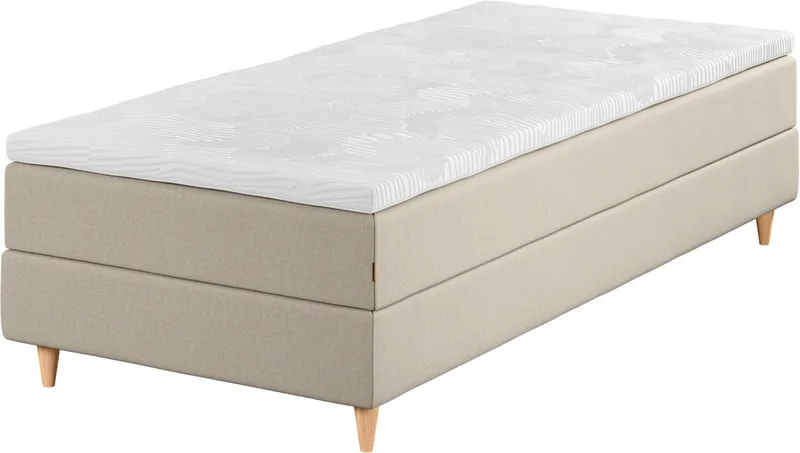 Cama cont 1 Plaza 90x200 GOLD C5 Dreamz sand-91 en Beige - Dormitorio, Uruguay | JYSK