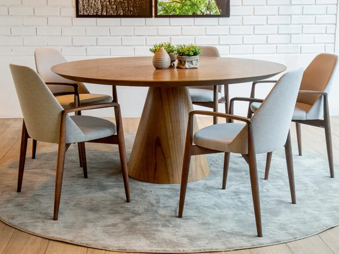 Mesa Aqua en freijo o vidrio - Mesas de comedor, Uruguay | Arquetipo, vista 5