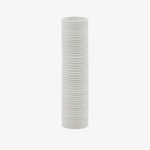 Jarrón Sibone de cerámica blanco - 11 cm en Blanco - Jarrones, Uruguay | Kavehome