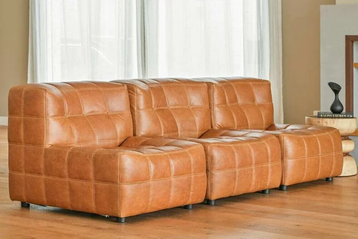 BUTACA COLUMBIA - CUERO ITALIANO CARAMELO en Marrón - Sillones y sofás, Uruguay | La Iberica, vista 15