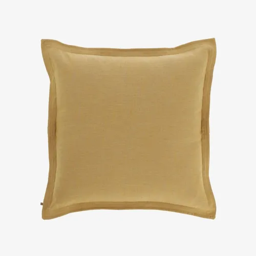 Almohadón Maelina 60 x 60 cm - mostaza en Amarillo - Textiles, Uruguay | Kavehome