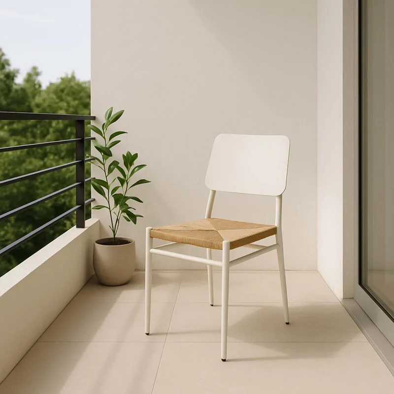 Silla Comedor Ext. Aluminio Blanco Hawai en Blanco - Muebles para el exterior, Uruguay | Divino